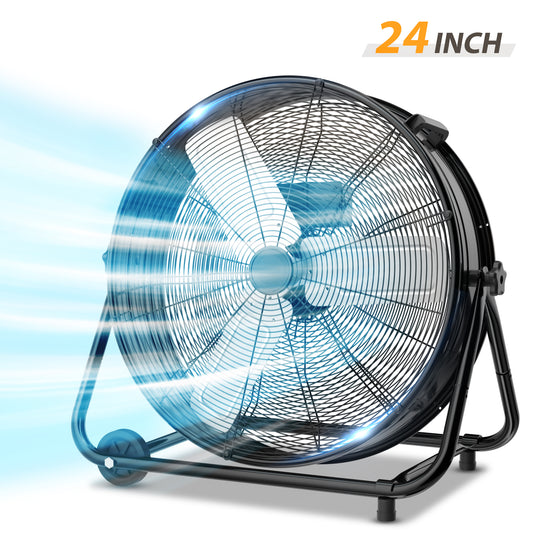 LifePlus 5620 CFM 320 Watt 120 Volt Exhaust Fan Black (#FGD-24T)