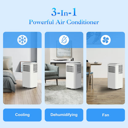 LifePlus Portable 5000BTU AC & Dehumidifier with Remote – Compact & Efficient (#18KBTU)