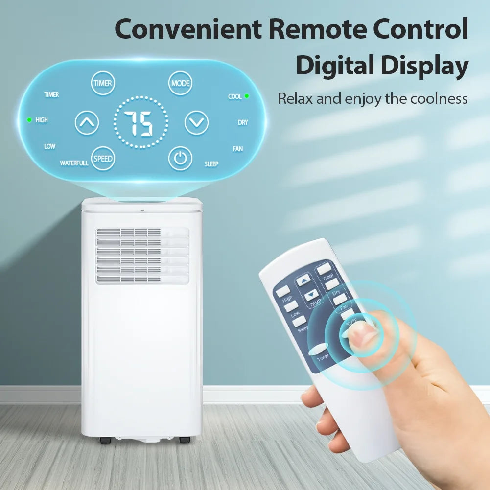 LifePlus Portable 6000BTU AC Unit & Dehumidifier with Remote (#NPLD1-06C/X1E)